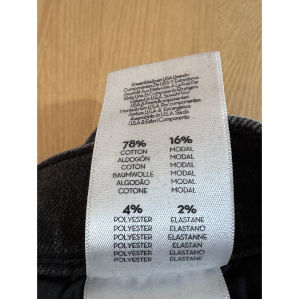 Mother The Weekender Flare Jeans Black Dark Gray Size 25 - Picture 14 of 16
